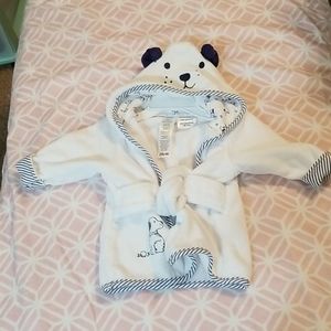 Little Me baby bath robe NWOT